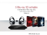 5 blu ray 3d achetés = 1 lecteur br 3d , ou un casque offert ! 100 euros l&rsquo;ensemble