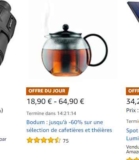 Cuisine: jusqu&rsquo;à 60% de réduction sur des cafetieres théières BODUM sur amazon le 18/12