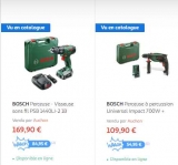 50% sur la carte Auchan sur les outils BOSCH de bricolage et jardinage