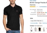 Polo Hommes Boss Orange à 45 euros en vente flash