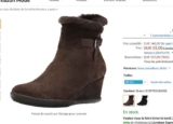 Bottines Geox en cuir pour femmes à 33€