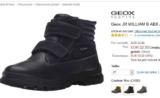 Bottine Geox cuir pour garçons entre 22.5 et 24 euros (du 27 au 34 )