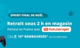 Boulanger – 15€ de réduction + 15% offerts en bons d’achats chez Rakuten
