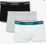 Lot de 3 boxers Lacoste pas cher  à 24€ (50% de réduction )
