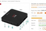 Une box tv android avec 2go de ram / 8go de rom à 22€ ( Docooler v11)