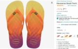 Grosse promo Tongs Havaianas à moins de 8€ !