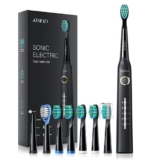Brosse à dents sonique atmoko avec 8 brossettes pas chère à 12€