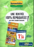 Bureau Vallée : offre 100% remboursée du 20 au 25 juillet