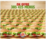 Bon plan Burger King : pres de 400000 menus à gagner