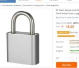 high tech : 18€ un cadenas connecté que l&rsquo;on ouvre avec son smartphone