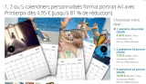 Bon plan calendrier personnalisés A4 … les 2 pour 12.9 euros port inclus