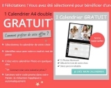 Bonne affaire : un calendrier A4 gratuit avec photoweb (3.99€ de frais de port)