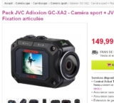 Bon plan caméra sportive : jvc adixxion gc xa2 à 153 euros ( 270 generalement)
