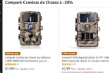 Autour de 50€ les caméras camouflage – chasse autonome – pas cher