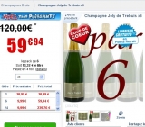 Moins de 60 euros les 6 bouteilles de Champagne livraison incluse
