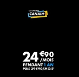 Bon plan abonnement aux chaines Canalplus à moins de 22 euros par mois pendant 1 an