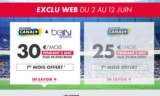Bon plan canalplus : les 6 chaines à 25€ / mois pendant 2 ans , 30€ pour avoir en plus Beinsport (jusqu&rsquo;au 12/06)