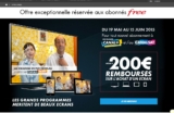Bon plan abonnement canalplus canalsat pour les abonnés free :jusqu&rsquo;à 200 euros de remboursés jusqu&rsquo;au 15 juin 2015