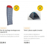 Leclerc : 20% en ticket leclerc sur les articles de camping