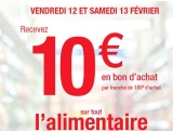Promo Carrefour : 10 euros en bons d&rsquo;achats par tranche de 100 les 12 et 13 février