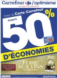 50 pourcent sur la carte de fidelité dans les hyper carrefour jusqu&rsquo;au 20 avril