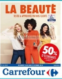 Carrefour :  catalogue beauté 16 – 29 octobre … crédit sur la carte et produits gratuits par optimisation