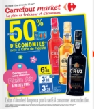 Catalogue carrefour market du 12 au 17 mai avec des produits à 50 pourcent sur la carte de fidelité