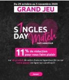 11% de réduction sur un produit au choix chez CARREFOUR le 11 novembre