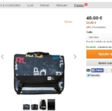cartable Rip curl  pas cher 23 euros