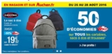 Rentrée scolaire : 50% sur la carte sur les cartables chez auchan.Fr (le 28/08 )