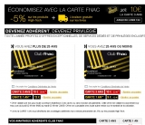 Carte adhérent fnac 3 ans à 10 euros jusqu&rsquo;au 9 fevrier