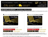 10 euros au lieu de 30 la carte adhérent fnac 3 ans jusqu’au 9 mars