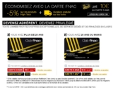 10 euros au lieu de 30 la carte adhérent fnac 3 ans jusqu&rsquo;au 9 mars