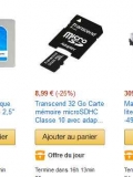 Carte mémoire micro sd 32go à 8.99 euros (voire meme 7.99)
