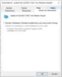Windows10 : Désactiver la mise en veille de la carte wifi pour éviter les coupures réseau