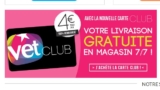 Carte fidelité vetaffaire remboursée et 6 euros de bons d&rsquo;achats en prime