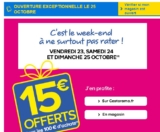Bon plan bricoleurs : 15 euros offerts par tranche de 100 chez castorama du 23 au 25 octobre
