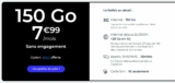 Bon plan Forfait mobile  150go 5G pas cher à  7.99€ : Cdiscount Mobile – réseau Bouygues