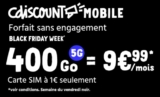 Forfait mobile 400go à moins de 10€ par mois avec CDISCOUNT MOBILE