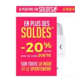 Soldes Cdiscount  : 20% de réduction en plus sur la mode