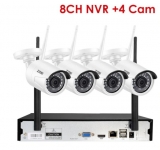 Pas chère à 107€ la centrale de surveillance video sans fil avec 4 caméras