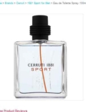 Bon plan parfum : Cerruti 1881 sport 100ml pour hommes à moins de 20€