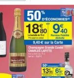 Champagne à 9.4 euros la bouteille chez carrefour jusqu’au 22/10