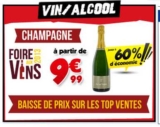 9.99 euros la bouteille de champagne par 24 et un bon d&rsquo;achat de 20 euros en prime