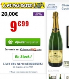 Champagne à moins de 10€ et livraison gratuite à partir de 20 euros