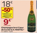Champagne Martel – 9 euros la bouteille du 1er au 9 juin