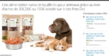 Bons d&rsquo;achats à moitié prix pour acheter de la nourriture pour chats et chiens chez petsdeli