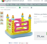 Jouet : chateau gonflable à 36 euros