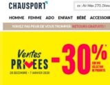 Vente privée Chausport : 30% de réduction