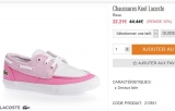 Des super affaires pour des chaussures Lacoste pour enfants